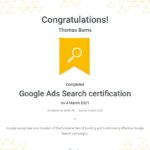 Google Ads Search Certification - 5oclock Marketing