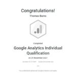 Google Analytics Individual Qualification - 5oclock Marketing