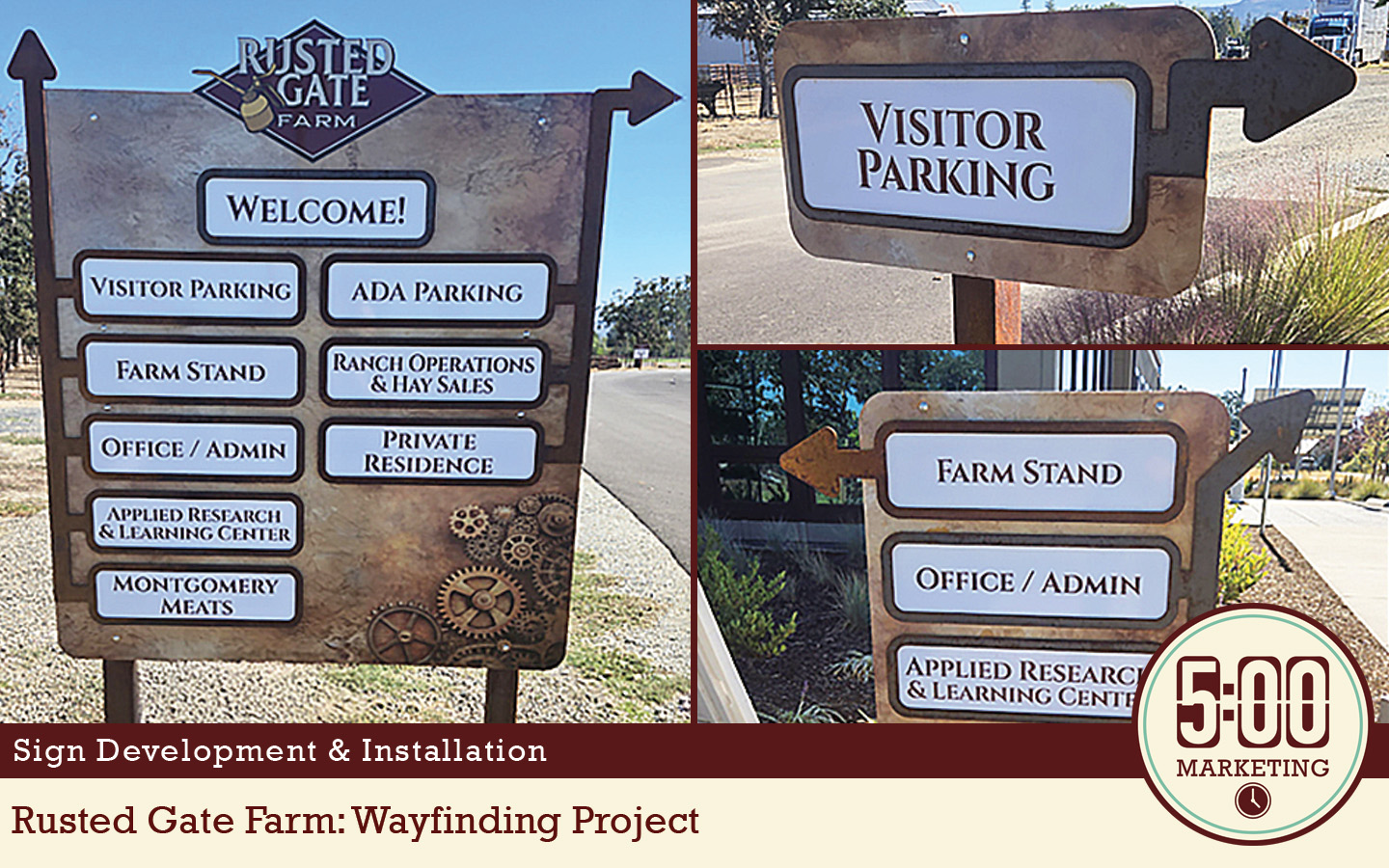 Rusted Gate Farm Wayfinding Project